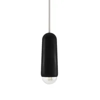 hartô - suspension luce en bois, chêne massif teinté couleur noir 19.83 x 19 cm designer mickael  koska made in design