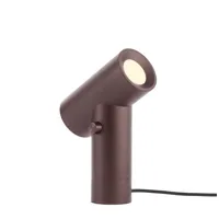 muuto - lampe de table beam - marron - 33.02 x 33.02 x 26.2 cm - designer tom chung - métal, aluminium anodisé