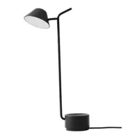 audo copenhagen - lampe de table en métal, acier poudré couleur noir 250 x 50 45 cm designer jonas wagell made in design