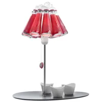 ingo maurer - lampe de table campari en verre, porcelaine couleur noir 60 x 50 cm designer raffaele  celentano made in design