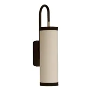 maison sarah lavoine - applique tokyo lampes en tissu, acier thermolaqué couleur noir 30 x 42 cm designer made in design