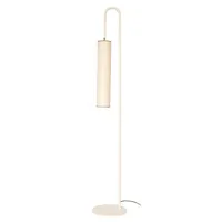 maison sarah lavoine - lampadaire tokyo lampes en fibre végétale, rabane couleur blanc 44.81 x 140 cm designer made in design