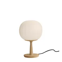 luceplan - lampe de table lita en bois, bois frêne massif couleur naturel 12 x 33.02 28 cm designer david dolcini made in design