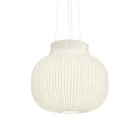muuto - suspension strand en tissu, résine cocon couleur blanc 400 x 64.15 54.8 cm designer benjamin hubert made in design
