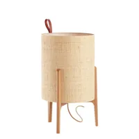 carpyen - lampe de table greta en bois, chêne massif couleur bois naturel 50.13 x 58 cm designer gabriel teixidó made in design