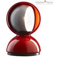 artemide - lampe de table masters' pieces en métal, métal verni couleur rouge 20 x 25 18 cm designer vico magistretti made in design