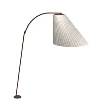 emu - lampadaire d'extérieur cone en tissu, acier corten couleur marron 106 x 117.53 271 cm designer marco marin made in design