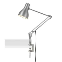 anglepoise - lampe d'architecte type 75 en métal, acier chromé couleur argent 270 x 31.07 50 cm designer kenneth grange made in design