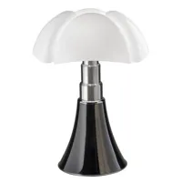 martinelli luce - lampe connectée pipistrello - noir - 64.63 x 64.63 x 66 cm - designer gae aulenti - plastique, méthacrylate opalin