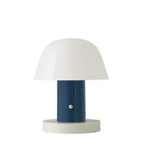 &tradition - lampe sans fil rechargeable setago en plastique, polycarbonate moulé couleur bleu 24.99 x 22 cm designer jaime  hayón made in design