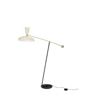 sammode studio - lampadaire g1 en métal, laiton couleur beige 115 x 68.68 120 cm designer pierre guariche made in design