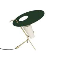 sammode studio - lampe de table g24 en métal, laiton couleur vert 250 x 45.79 42 cm designer pierre guariche made in design
