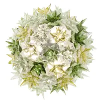kartell - plafonnier bloom en plastique, polycarbonate couleur vert 25 x 39 cm designer ferruccio laviani made in design