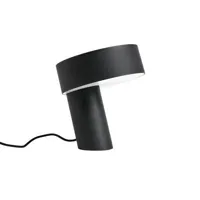 hay - lampe de table slant en métal, fonte couleur noir 23.5 x 31.58 28 cm designer branch made in design