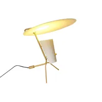 sammode studio - lampe de table g24 en métal, laiton couleur jaune 250 x 46.72 42 cm designer pierre guariche made in design