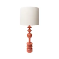 popus editions - lampe de table lampes en bois, hêtre laqué couleur marron 35 x 87 cm designer fanny gicquel made in design