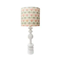 popus editions - lampe de table lampes en bois, hêtre laqué couleur blanc 35 x 87 cm designer fanny gicquel made in design