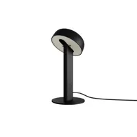 tiptoe - lampe de table nod en métal, aluminium couleur noir 12 x 25 cm made in design