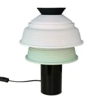 sowden - lampe de table sowden en plastique, silicone couleur noir 26 x 35.5 cm designer george made in design