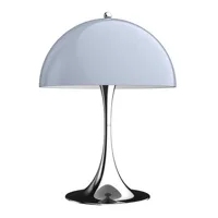 louis poulsen - lampe de table panthella en plastique, fonte d'aluminium couleur gris 32 x 43.8 cm designer verner panton made in design
