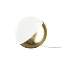 louis poulsen - lampe à poser vl studio en verre, laiton couleur métal 25 x cm designer vilhelm lauritzen made in design