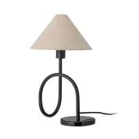 bloomingville - lampe de table lampe de table - beige - 45 x 29 x 48 cm - tissu, fer