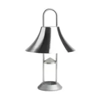 hay - lampe extérieur sans fil rechargeable mousqueton en métal, alliage de zinc couleur métal 19.5 x 30.5 cm designer inga sempé made in design