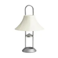 hay - lampe extérieur sans fil rechargeable mousqueton en métal, alliage de zinc couleur blanc 19.5 x 30.5 cm designer inga sempé made in design