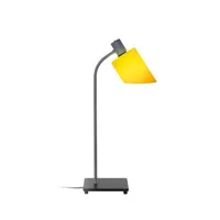 nemo - lampe de table la lampe bureau en verre, acier couleur jaune 37 x 4.5 7 cm designer charlotte perriand made in design