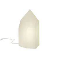 slide - lampe de table kristal - blanc - 36 x 36 x 50 cm - designer adriana lohmann - plastique, polyéthylène