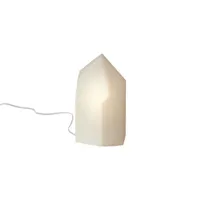 slide - lampe de table kristal - blanc - 17 x 13 x 25 cm - designer adriana lohmann - plastique, polyéthylène