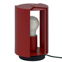 nemo - lampe de table charlotte perriand en métal, aluminium couleur rouge 16 x 22 cm designer made in design