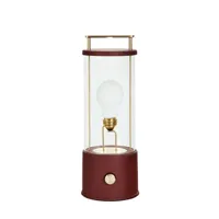 tala - lampe extérieur sans fil rechargeable the muse en métal, laiton massif couleur rouge 13.5 x 12.5 34 cm made in design