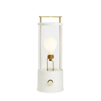 tala - lampe extérieur sans fil rechargeable the muse en métal, laiton massif couleur blanc 13.5 x 12.5 34 cm made in design