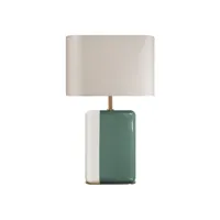 red edition - lampe de table en bois, bois laqué couleur vert 30 x 20 49 cm made in design