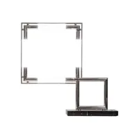 lumen center italia - lampe de table adnet - argent - 60 x 11 x 58 cm - designer jacques adnet - métal, laiton finition palladium