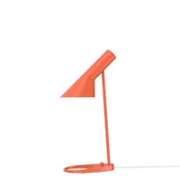louis poulsen - lampe de table aj en métal, fonte couleur orange 18.5 x 43.5 cm designer arne  jacobsen made in design