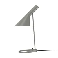 louis poulsen - lampe de table aj en métal, fonte couleur gris 35 x 56 cm designer arne  jacobsen made in design
