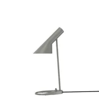 louis poulsen - lampe de table aj en métal, fonte couleur gris 18.5 x 43.5 cm designer arne  jacobsen made in design