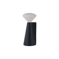 tala - lampe sans fil rechargeable mantle en métal, acier inoxydable couleur noir 8 x 19 cm made in design