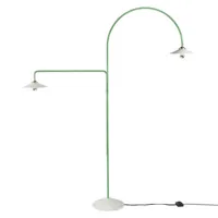 valerie objects - lampadaire lamp en métal, marbre couleur vert 206 x 34 200 cm designer muller van severen made in design