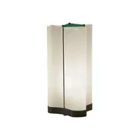 nemo - lampe de table le corbusier en papier, papier glacé couleur blanc 27 x 49 cm designer made in design