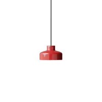 nine - suspension lacquer en métal, acier couleur rouge 16.5 x 10.1 cm designer keiji takeuchi made in design