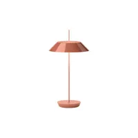 vibia - lampe sans fil rechargeable mayfair en plastique, polycarbonate couleur rouge 12 x 20 38 cm designer diego fortunato made in design