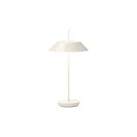 vibia - lampe sans fil rechargeable mayfair en plastique, polycarbonate couleur blanc 12 x 20 38 cm designer diego fortunato made in design