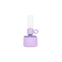 fatboy - lampe à huile flamtastique en plastique, silicone couleur violet 10.5 x 1 22.5 cm made in design