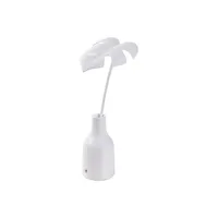 seletti - lampe sans fil rechargeable leaf lamp en plastique, résine couleur blanc 13 x 17 32 cm designer marcantonio made in design