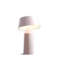 marset - lampe sans fil rechargeable bicoca en plastique, polycarbonate couleur rose 26.78 x 22.5 cm designer christophe mathieu made in design