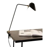 serge mouille - lampe d'architecte noir 150 x 57.69 70 cm designer métal, métal laqué