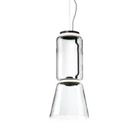flos - suspension noctambul en verre, fonte d'aluminium couleur transparent 400 x 56.46 82 cm designer konstantin grcic made in design